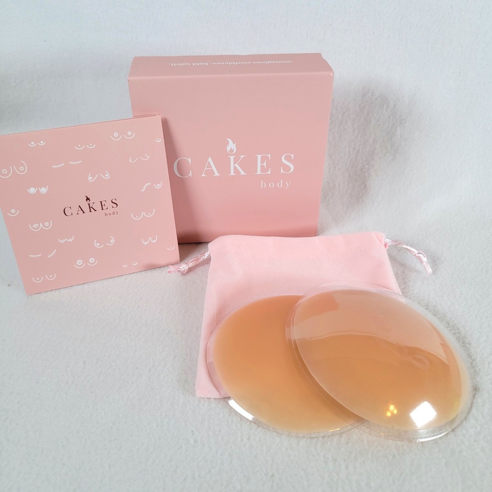 CAKES body Womens Nipple Covers Grippy No Bra Silicone Size OG Honey Pasties